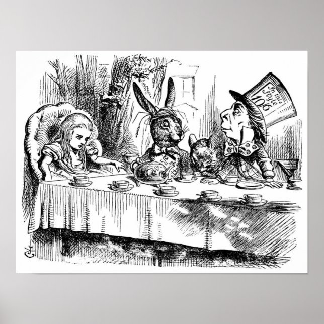 The Mad Hatter's Tea Party Poster (Front)
