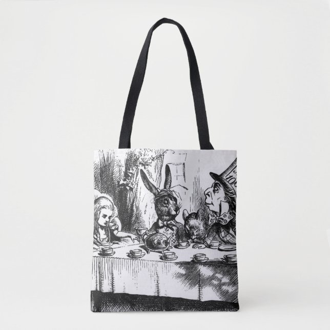 The Mad Hatter's Tea Party Tote Bag (Front)