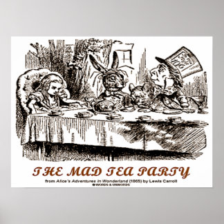 The Mad Tea Party Alice's Adventures In Wonderland Poster