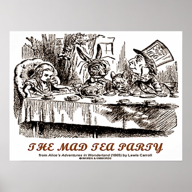 The Mad Tea Party Alice's Adventures In Wonderland Poster (Front)