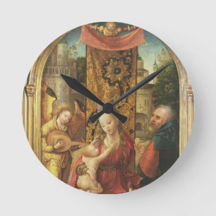 The Madonna and Child Enthroned Round Clock