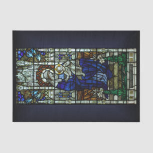The Madonna and Child Stained Glass Christmas Tissue Paper