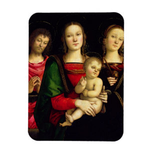 The Madonna and Child with St. John the Baptist an Magnet