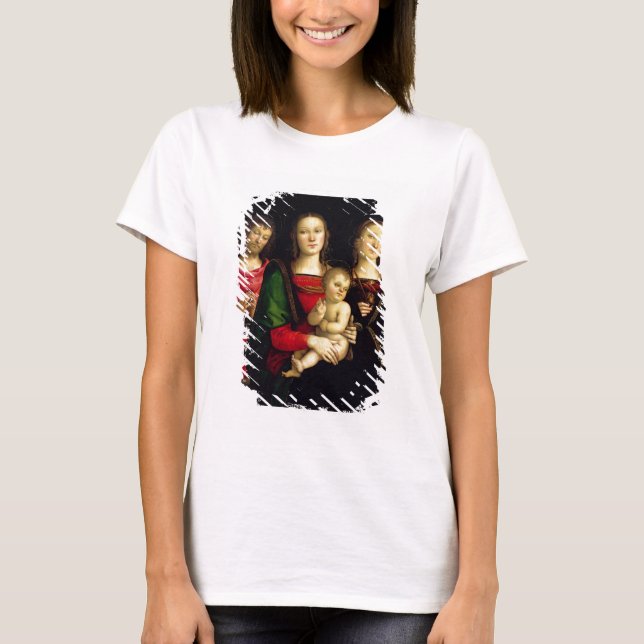 The Madonna and Child with St. John the Baptist an T-Shirt (Front)