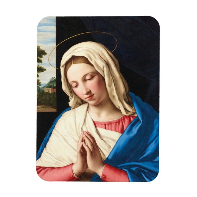 The Madonna at prayer, a landscape beyond Magnet (Vertical)