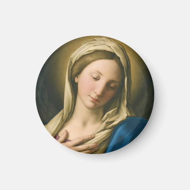 The Madonna At Prayer  Magnet (Front)