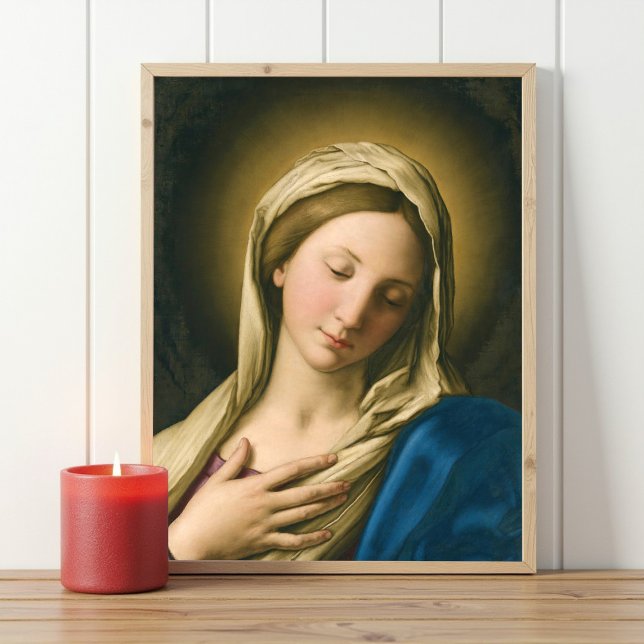 The Madonna At Prayerby Sassoferrato,Religious Poster (Creator Uploaded)