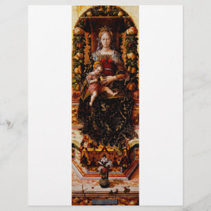 The Madonna della Candeletta Carlo Crivelli Art Flyer