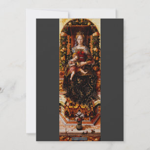 The Madonna della Candeletta Carlo Crivelli Art Invitation