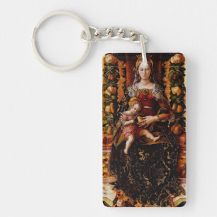 The Madonna della Candeletta Carlo Crivelli Art Key Ring