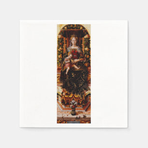 The Madonna della Candeletta Carlo Crivelli Art Napkin