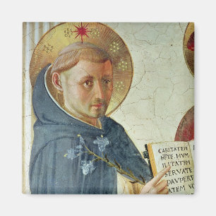 The Madonna delle Ombre, detail of St. Dominic Magnet