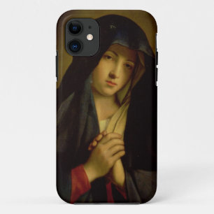 The Madonna in Sorrow (oil on canvas) iPhone 11 Case