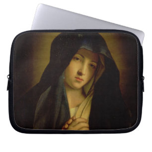 The Madonna in Sorrow (oil on canvas) Laptop Sleeve
