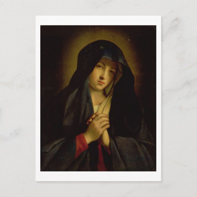 The Madonna in Sorrow (oil on canvas) Postcard (Front)