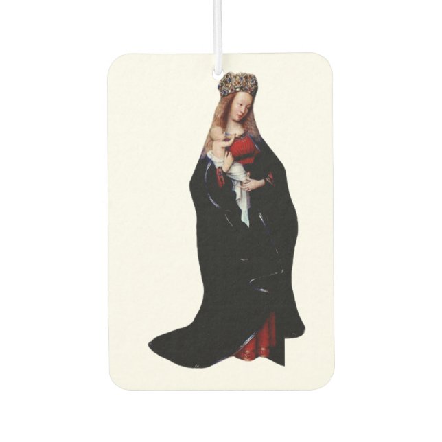 The Madonna in the Church by Jan van Eyck  Car Air Freshener (Front)