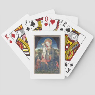 The Madonna of Humility adored by Leonello d'Este Playing Cards