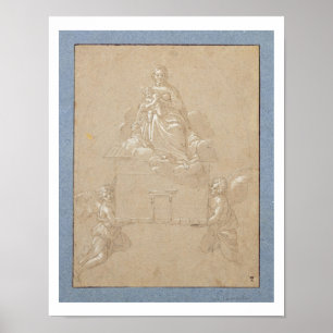 The Madonna of Loreto (pen and ink) Poster