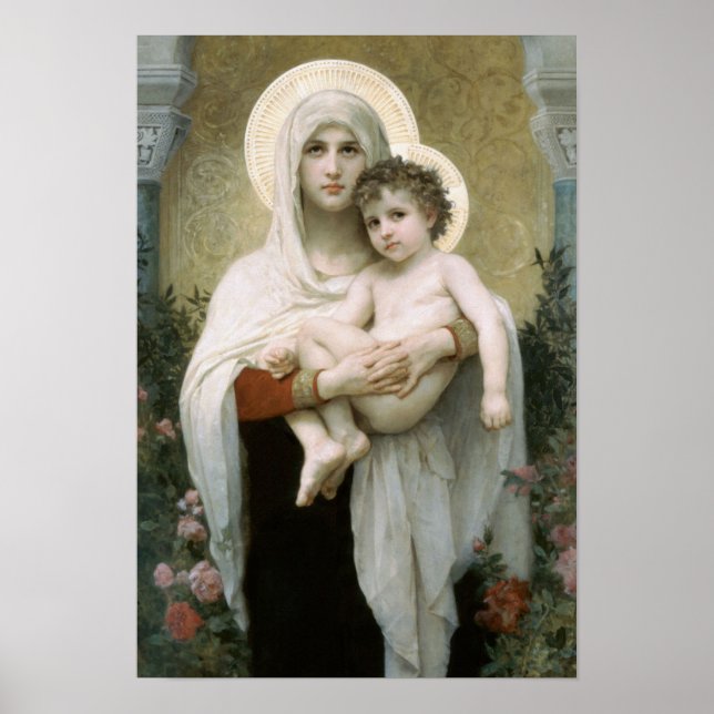 The Madonna of the Roses Christmas Poster (Front)