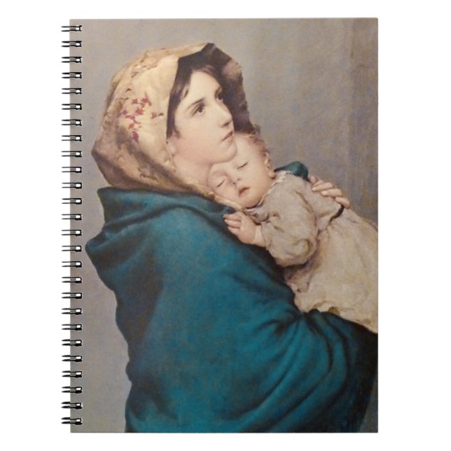 The Madonna Of The Streets By Roberto Ferruzzi Notebook (Front)