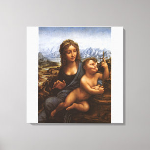 The Madonna of the Yarnwinder circa 1501 Canvas Print