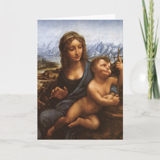 The Madonna of the Yarnwinder circa 1501 Card (Front)