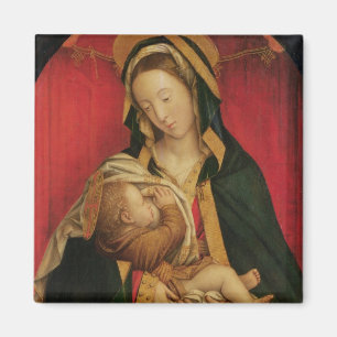 The Madonna Suckling her Child, 1520-30 (oil on pa Magnet