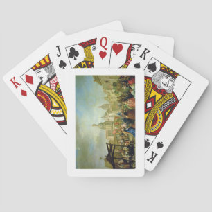 The Madrid Fair in the Plaza de la Cebeda (oil on Playing Cards