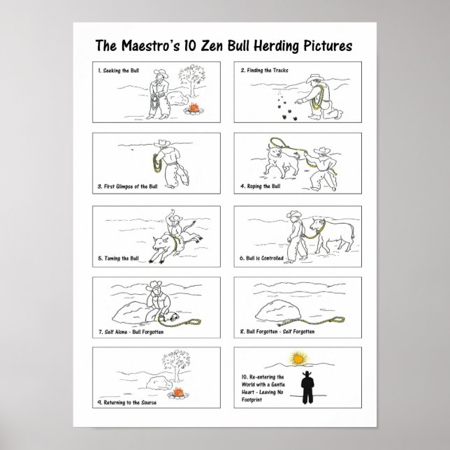 The Maestro's 10 Zen Bullherding Pictures Poster (Front)