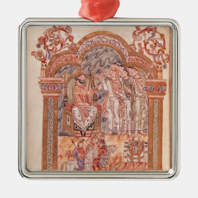 The Magi Visiting King Herod Metal Tree Decoration (Front)