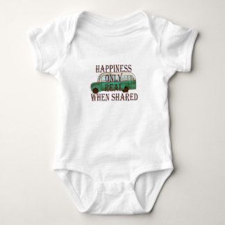 The Magic Bus: Happiness Only Real When Shared -  Baby Bodysuit