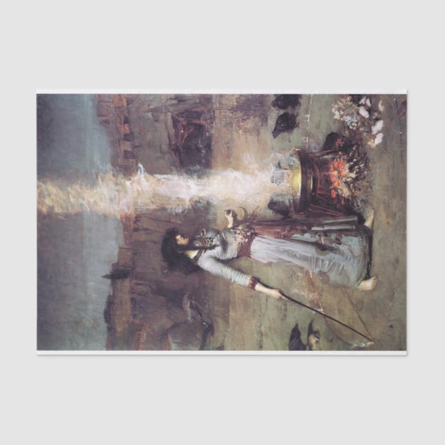 The Magic Circle by John William Waterhouse -1886  Tissue Paper (Front)