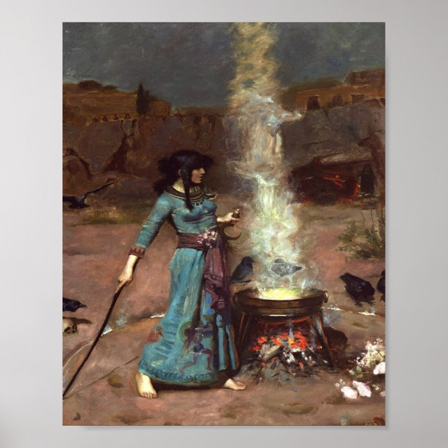 The Magic Circle High Resolution John Waterhouse Poster (Front)
