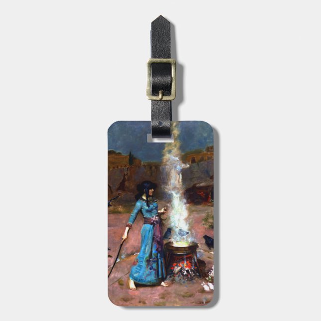 The Magic Circle John William WaterHouse Luggage Tag (Front Vertical)