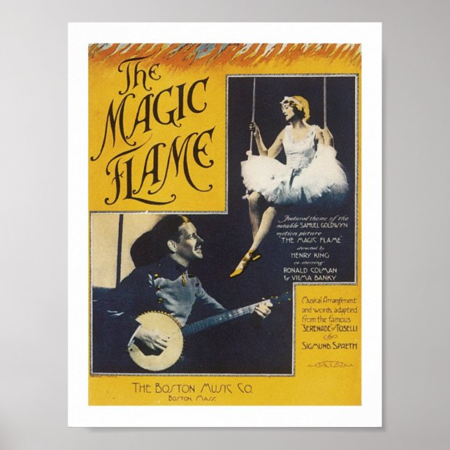The Magic Flame Vintage Music Art Poster (Front)