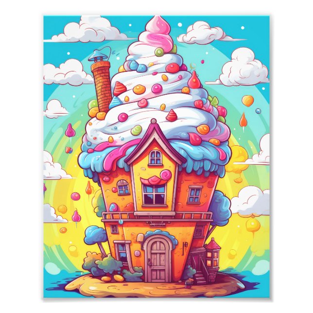 The magic land of sweets photo print (Front)