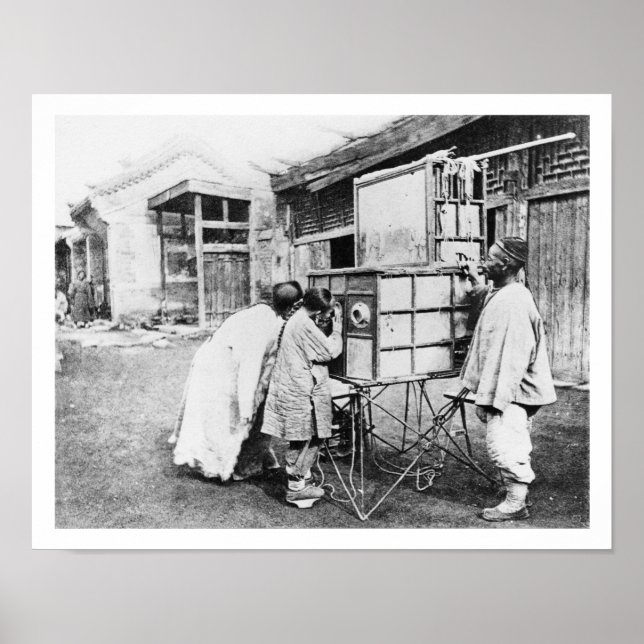 The magic lantern, c.1870 (b/w photo) poster (Front)