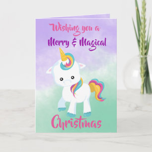 The Magic of a Christmas Unicorn Card