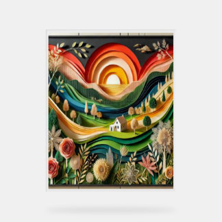 The magic of art on walls acrylic sign