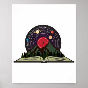 the magic of books vintage vinyl record poster