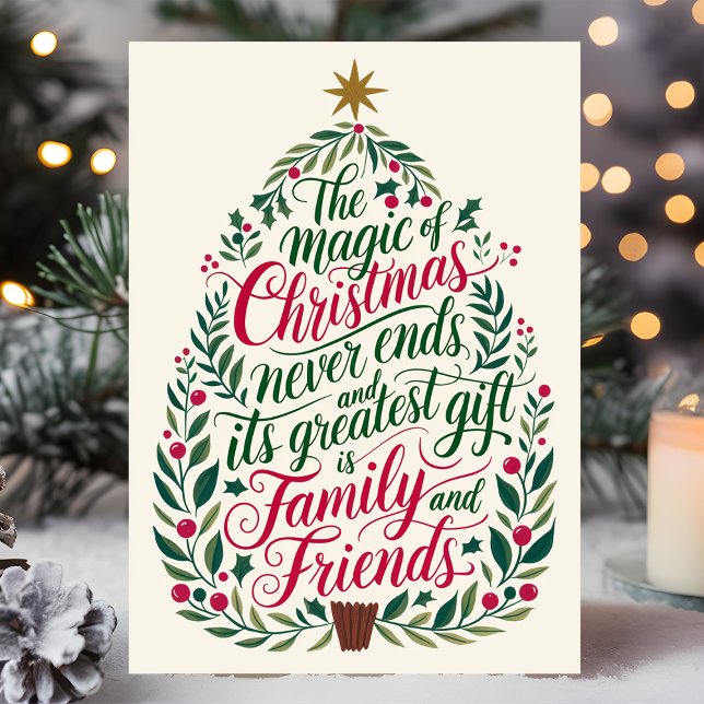 The Magic of Christmas Family and Friends Holiday Card (Creator Uploaded)