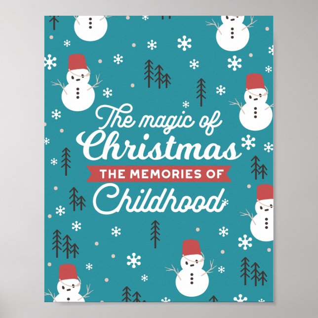 The Magic of Christmas Quote Poster (Front)