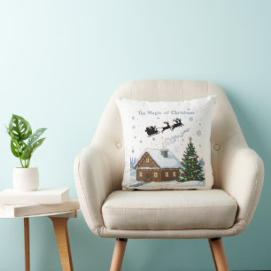 The Magic of Christmas Santa's Sleigh & Cosy Cushion