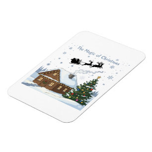The Magic of Christmas Santa's Sleigh & Cosy Magnet