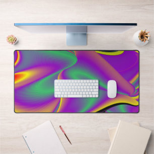 The Magic of Colors Abstract 3D Rainbowart Desk Mat