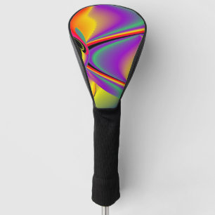 The Magic of Colors Abstract 3D Rainbowart Golf Head Cover