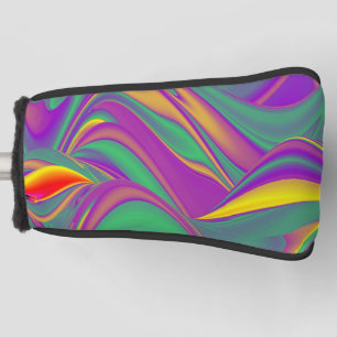 The Magic of Colors Abstract 3D Rainbowart Golf Head Cover