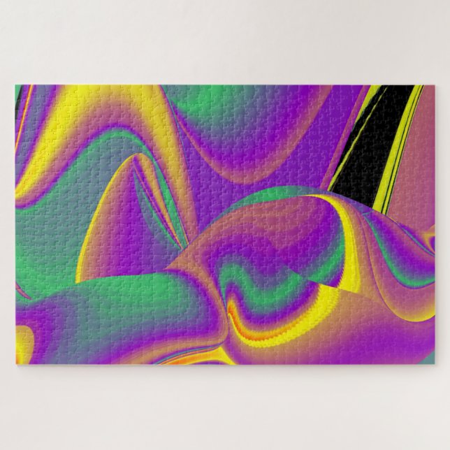 The Magic of Colors Abstract 3D Rainbowart Jigsaw Puzzle (Horizontal)
