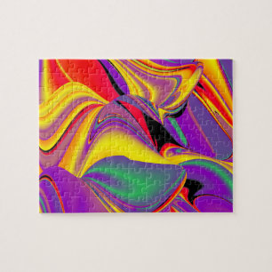 The Magic of Colors Abstract 3D Rainbowart Jigsaw Puzzle