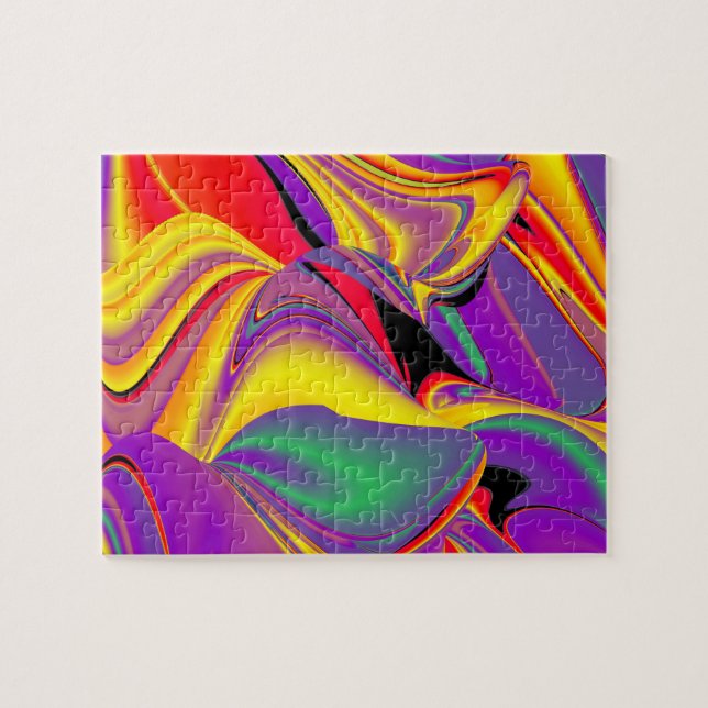 The Magic of Colors Abstract 3D Rainbowart Jigsaw Puzzle (Horizontal)